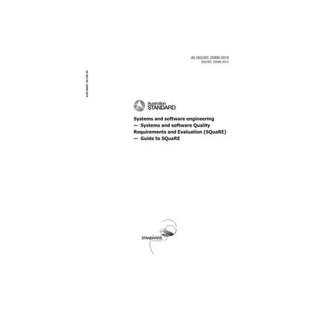 AS ISO/IEC 25000:2019