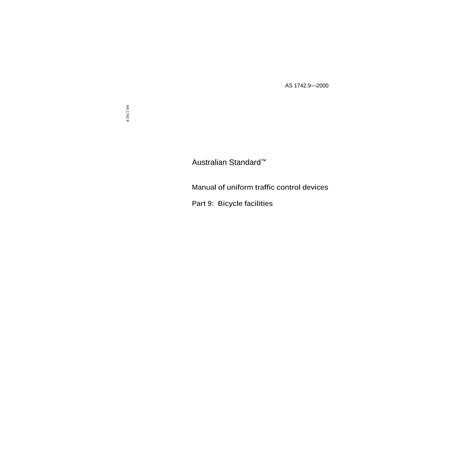 AS 1742.9-2000 [ Superseded ]