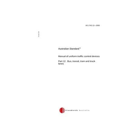 AS 1742.12-2000 [ Superseded ]