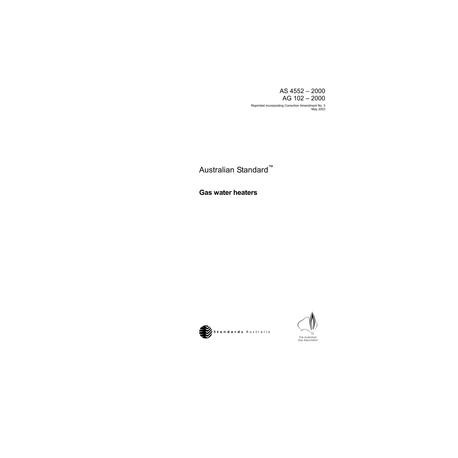 AS 4552-2000 (AG 102) [ Superseded ]