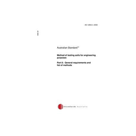 AS 1289.0-2000 [ Superseded ]