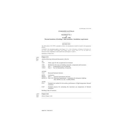 AS 3999-1992 AMDT 1 [ Superseded ]