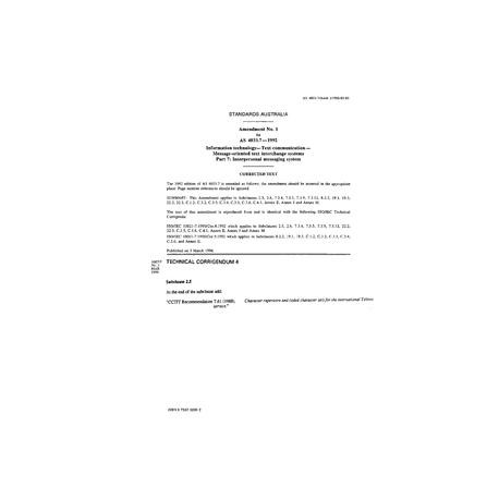 AS 4033.7-1992 AMDT 1