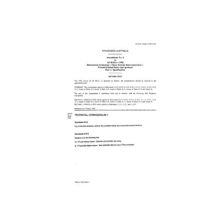 AS 4018.1-1992 AMDT 1