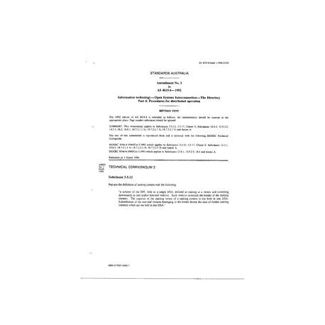 AS 4019.4-1992 AMDT 1
