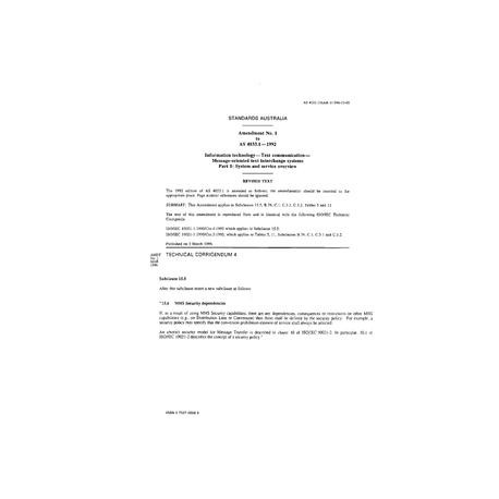 AS 4033.1-1992 AMDT 1