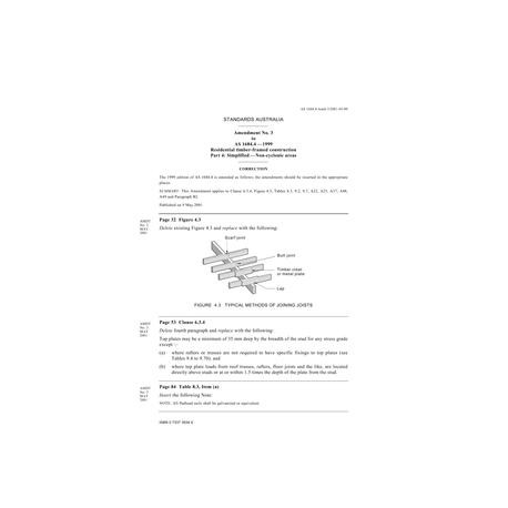 AS 1684.4-1999 AMDT 3