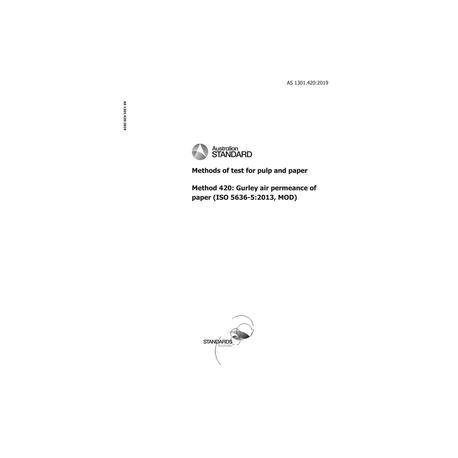 AS 1301.420:2019