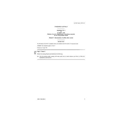 AS 3583.7-1991 AMDT 1