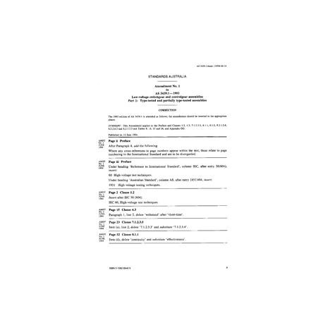 AS 3439.1-1993 AMDT 1