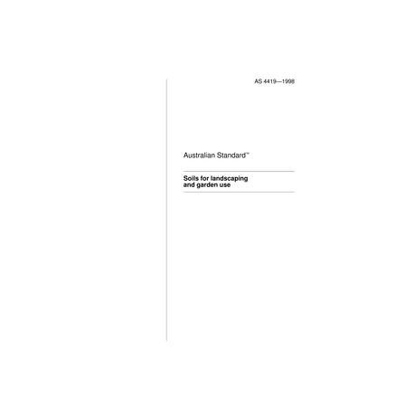 AS 4419-1998 [ Superseded ]
