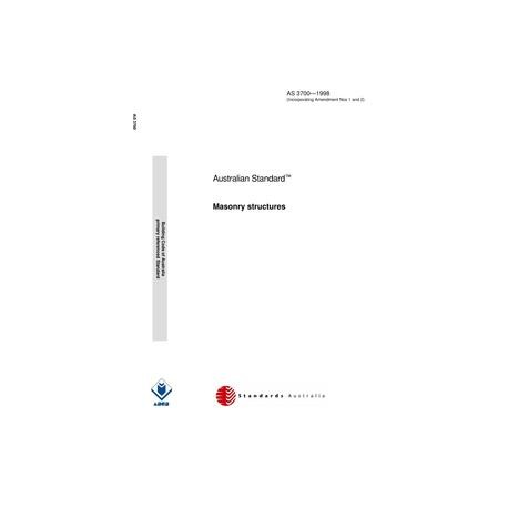 AS 3700-1998 [ Superseded ]