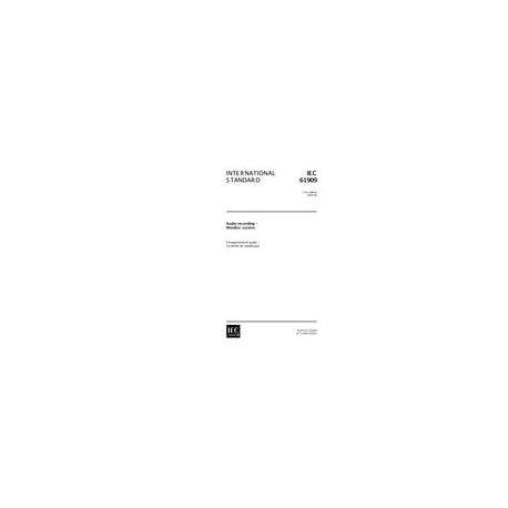 IEC 61909 Ed. 1.0 en:2000