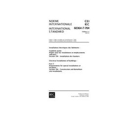 IEC 60364-7-704 Ed. 1.1 b:1999