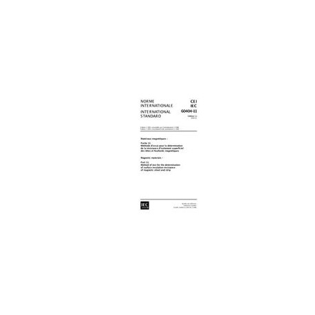 IEC 60404-11 Ed. 1.1 b:1999