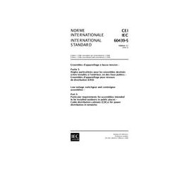 IEC 60439-5 Ed. 1.1 b:1998