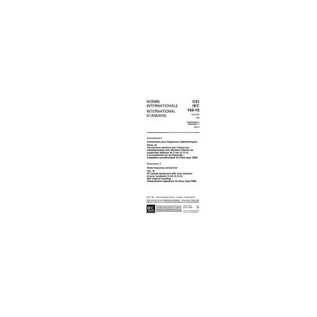 IEC 60169-10 Amd.2 Ed. 1.0 b:1996