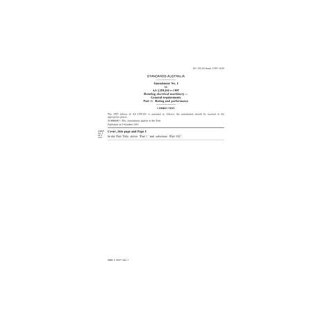 AS 1359.101-1997 AMDT 1 [ Superseded ]