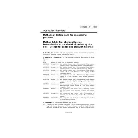 AS 1289.4.4.1-1997 [ Superseded ]