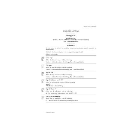 AS 2663.1-1997 AMDT 1