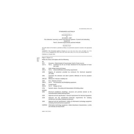 AS 4428.0-1997 AMDT 1 [ Superseded ]