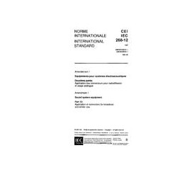 IEC 60268-12 Amd.1 Ed. 2.0 b:1991