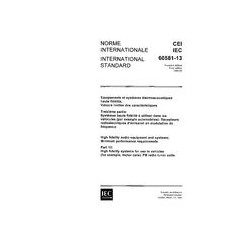 IEC 60581-13 Ed. 1.0 b:1988