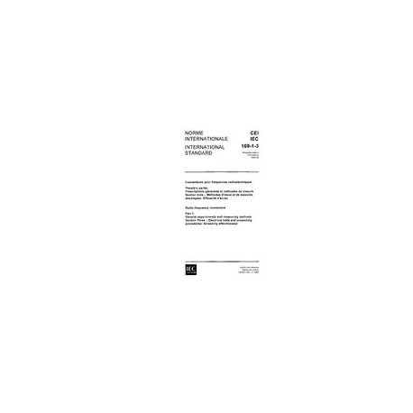 IEC 60169-1-3 Ed. 1.0 b:1988
