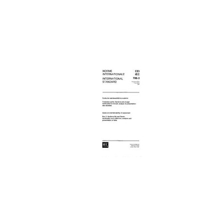 IEC 60706-3 Ed. 1.0 b:1987