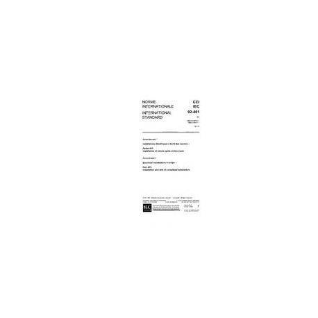 IEC 60092-401 Amd.1 Ed. 3.0 b:1987