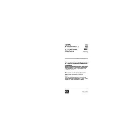 IEC 60444-1 Ed. 2.0 b:1986