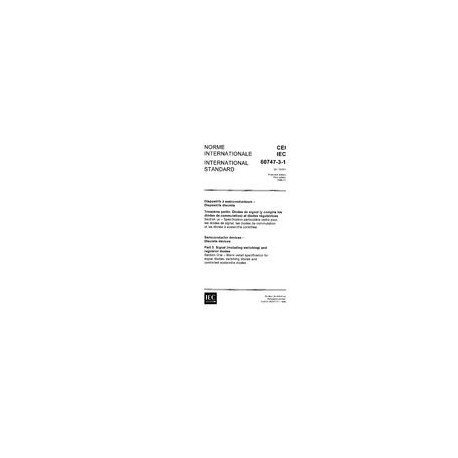 IEC 60747-3-1 Ed. 1.0 b:1986