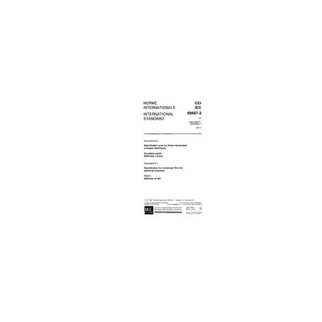 IEC 60667-2 Amd.1 Ed. 1.0 b:1986