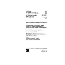 IEC 60864-1 Ed. 1.0 b:1986
