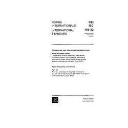 IEC 60169-22 Ed. 1.0 b:1985