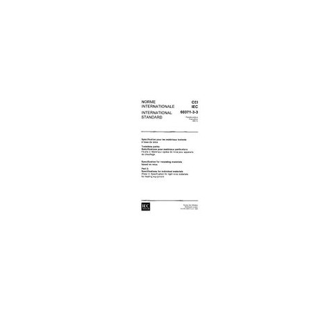 IEC 60371-3-3 Ed. 1.0 b:1983