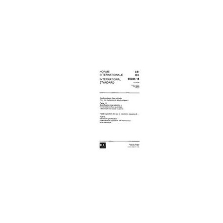 IEC 60384-15 Ed. 1.0 b:1982