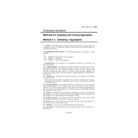 AS 1141.3.1-1996 [ Superseded ]