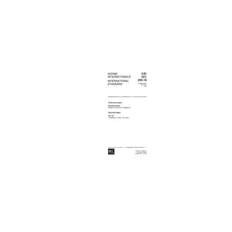 IEC 60255-16 Ed. 1.0 b:1982