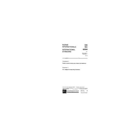 IEC 60564 Amd.1 Ed. 1.0 b:1981