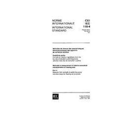 IEC 60118-4 Ed. 1.0 b:1981