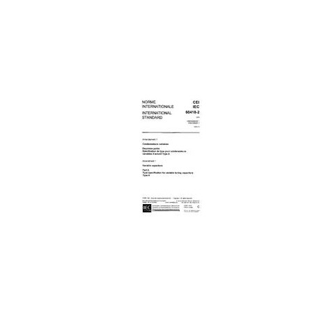 IEC 60418-2 Amd.1 Ed. 1.0 b:1981