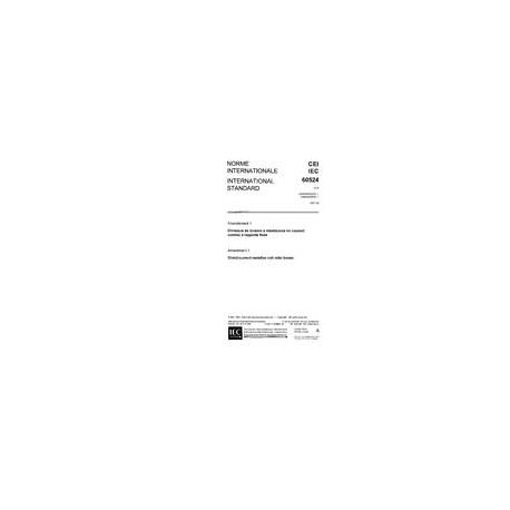 IEC 60524 Amd.1 Ed. 1.0 b:1981