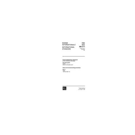 IEC 60068-2-11 Ed. 3.0 b:1981