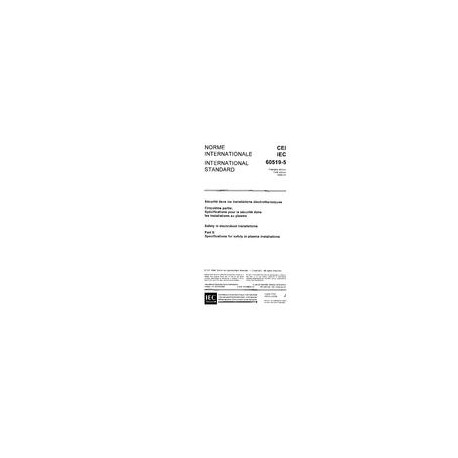 IEC 60519-5 Ed. 1.0 b:1980