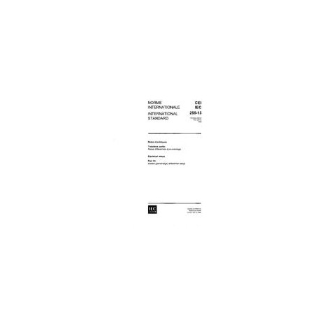 IEC 60255-13 Ed. 1.0 b:1980