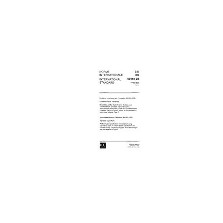IEC 60418-2B Ed. 1.0 b:1980
