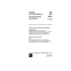 IEC 60169-9 Ed. 1.0 b:1978
