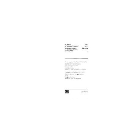 IEC 60068-3-1A Ed. 1.0 b:1978