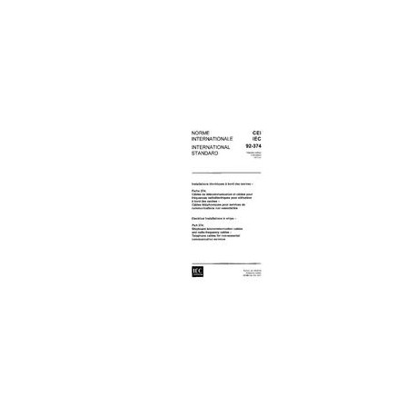 IEC 60092-374 Ed. 1.0 b:1977